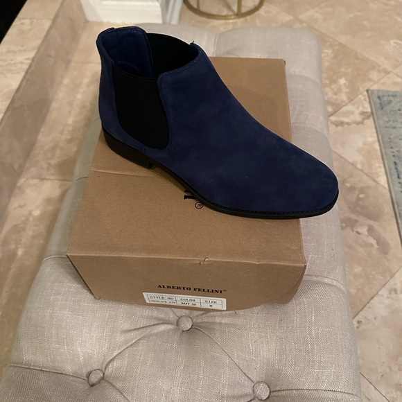 Alberto Fellini Mens Water Proof Suede  High Ankle Casual Chelsea Boots - Picture 1 of 5